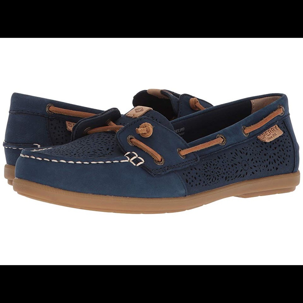Sperry Topsider Women’s Size 9-Navy Perforated